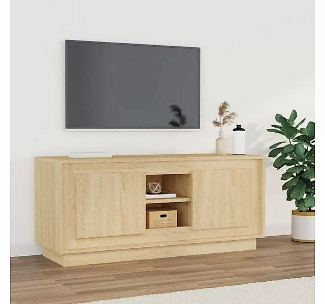 furnicato TV-Schrank Sonoma-Eiche 102x35x45 cm Holzwerkstoff günstig online kaufen