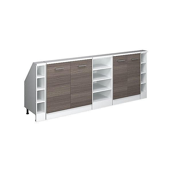 Vicco Unterschrank R-Line, Edelgrau/Weiß, 215 cm günstig online kaufen
