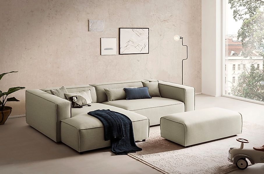 LeGer Home by Lena Gercke Polsterecke "PIARA XXL, L-Form mit Schlaffunktion günstig online kaufen