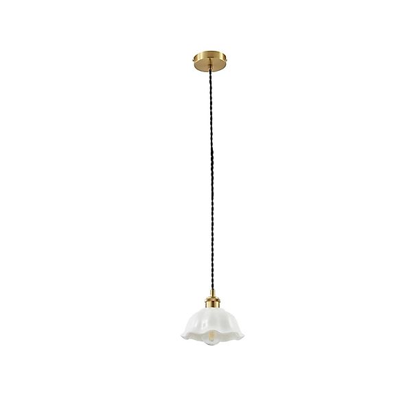 Lindby Pendelleuchte Annegret 10033092 Modern in Weiß aus Keramik 1-flammig günstig online kaufen