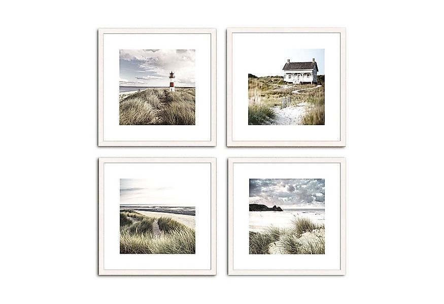artissimo Bild mit Rahmen Design-Poster-Set mit Rahmen 4x30x30cm Bilder-Set günstig online kaufen