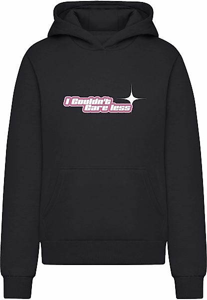 Miss Tee Kapuzenpullover "Miss Tee Couldnt Care Less Ladies Fluffy Hoody" günstig online kaufen