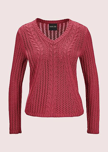 MADELEINE Longpullover "Pullover Zopfpullover mit Ajour-Elementen" günstig online kaufen