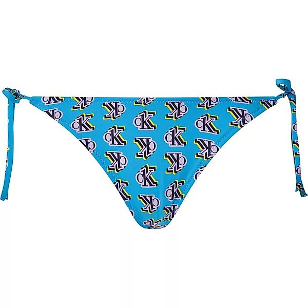 Calvin Klein Underwear Zeichenfolge -print Binden Bikinihose M Blue Logo St günstig online kaufen