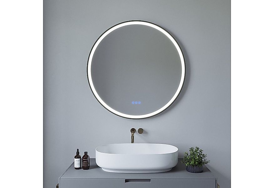 AQUABATOS Wandspiegel Badspiegel Badezimmerspiegel Led Spiegel Bad rund mit günstig online kaufen