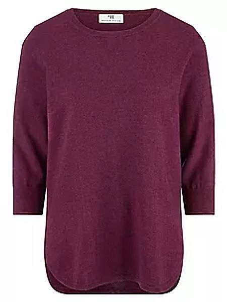 Rundhals-Pullover aus Seide und Kaschmir Peter Hahn Seide/Kaschmir lila günstig online kaufen