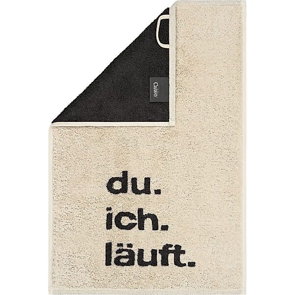 Cawö Gästetücher Postcard Towels Edition 100 - Farbe: du.ich.läuft - 13 - 3 günstig online kaufen