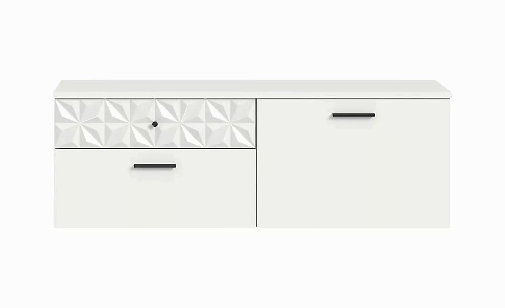 Schuhschrank  Prisma ¦ weiß ¦ Maße (cm): B: 110,2 H: 38 T: 35.0 Garderoben günstig online kaufen