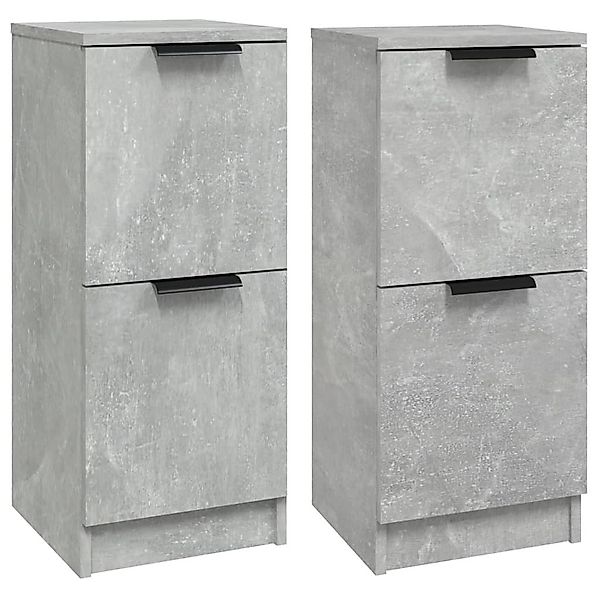 vidaXL Sideboard Sideboards 2 Stk. Betongrau günstig online kaufen