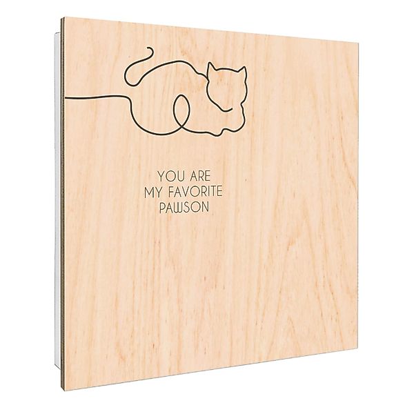Banjado Großer Schlüsselbox Holz 30x30cm Weiß Scharnier Rechts 50 Haken Sch günstig online kaufen
