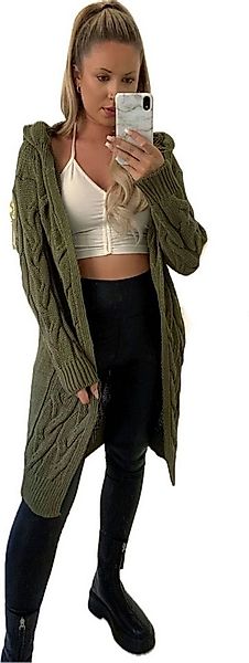 Worldclassca Kapuzenstrickjacke Worldclassca lange Strickjacke Zopfmuster C günstig online kaufen