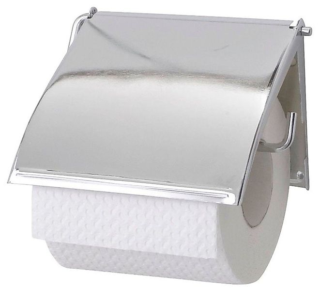 WENKO Toilettenpapierhalter Cover, Chrom, mit geschlossener günstig online kaufen