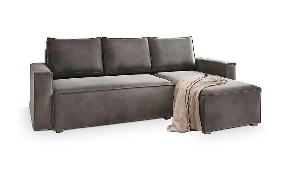MASSENO Ecksofa mit Schlaffunktion Siles ¦ grau ¦ Maße (cm): B: 230 H: 85 P günstig online kaufen