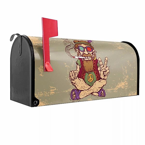 Banjado Amerikanischer Briefkasten Schwarz 48x22x16cm US Mailbox Letterbox günstig online kaufen