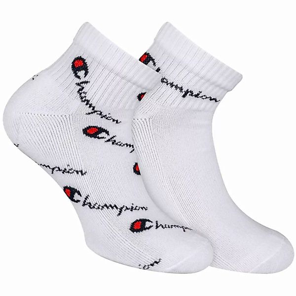 Champion Unisex Socken, 2 Paar - Ankle Socks Fashion, Logo Weiß EU 39-42 günstig online kaufen