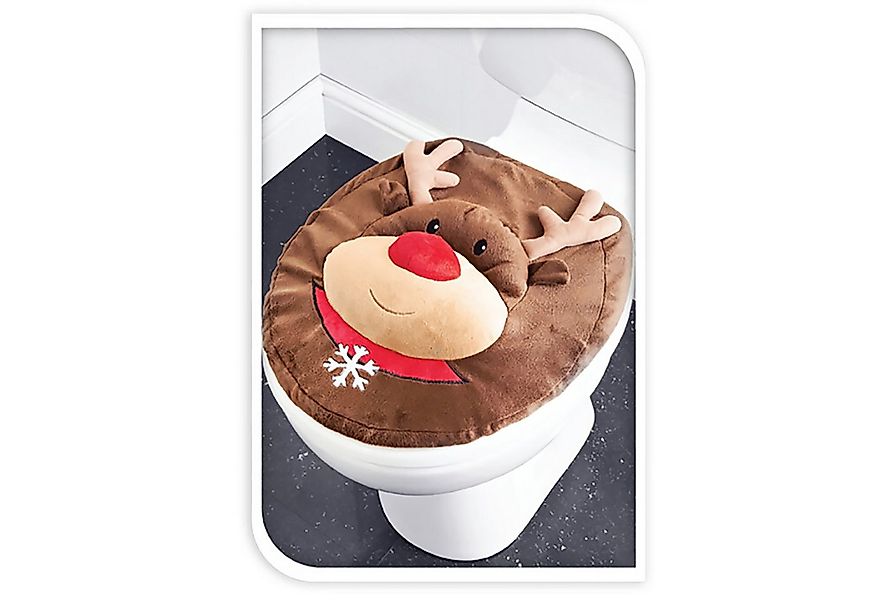 Annastore WC-Deckelbezug Lustiger WC Sitzbezug Nikolaus für Weihnachten Toi günstig online kaufen