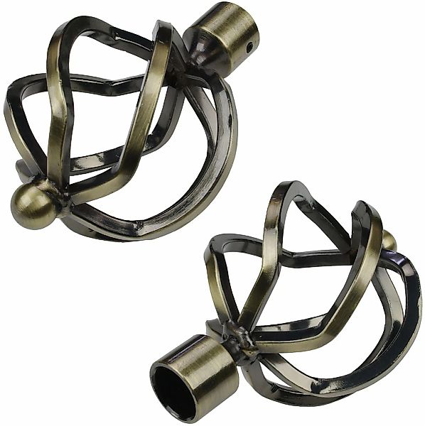 Liedeco Gardinenstangen-Endstück "Helena" für Gardinenstangen Ø 16 mm günstig online kaufen