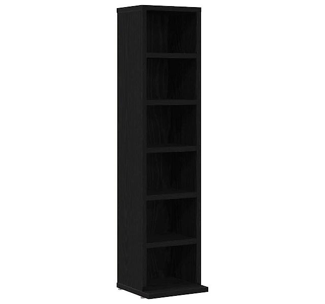 vidaXL CD-Regal CD-Schrank Schwarz Eichen-Optik 21x20x88 cm Holzwerkstoff, günstig online kaufen
