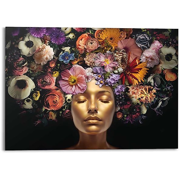 Reinders! Deco-Panel Kopf mit Blumenkopfschmuck, Wohnzimmer günstig online kaufen