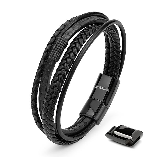 SERASAR Armband Premium-Lederarmband für Herren [Wild] günstig online kaufen