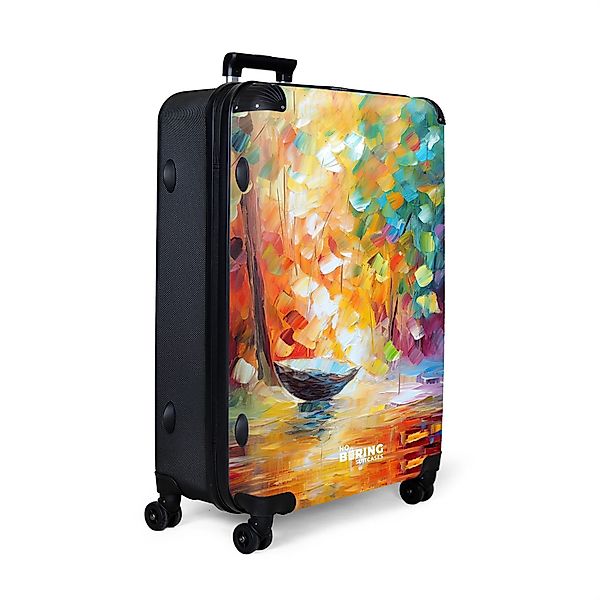 NoBoringSuitcases.com© Hartschalen-Trolley Bunt - Ölfarbe - günstig online kaufen