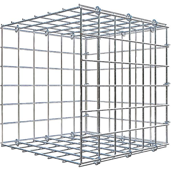 Gabiona C-Ring-Gabione-Anbaukorb Typ 2 30 x 30 x 30 cm Maschenw 5 x 5 cm günstig online kaufen