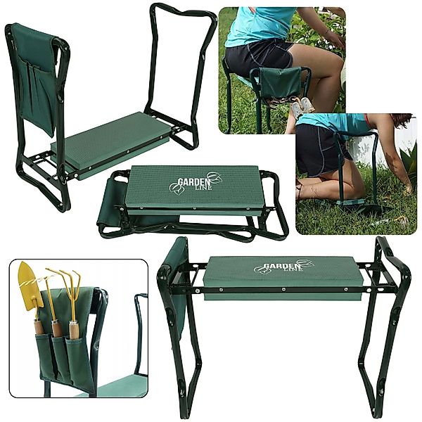Sarcia.eu Gartenbank KLAPPBARE Kniebank, Garten-Kniesitz, 3-in-1 günstig online kaufen