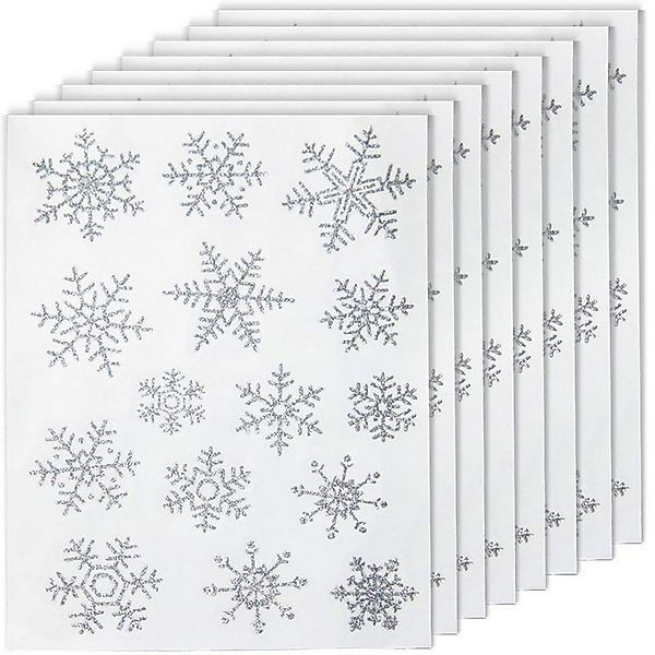 FOUORTUNATE-BEE Fensterdekoration 120-teiliges Set: Weihnachtliche Schneefl günstig online kaufen