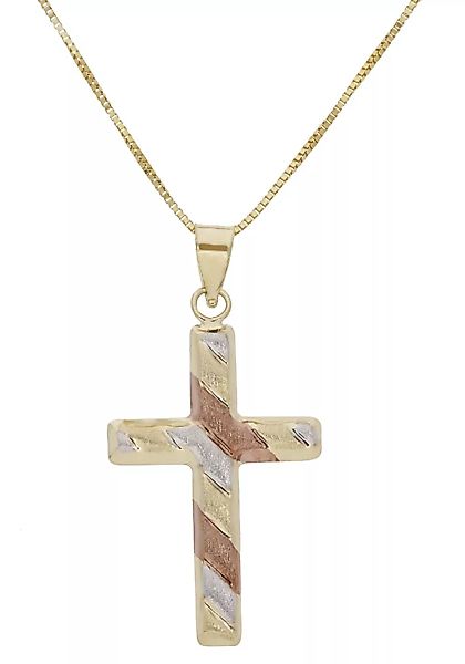 Firetti Kreuzkette "Schmuck Geschenk Gold 375 Halsschmuck Halskette Goldket günstig online kaufen