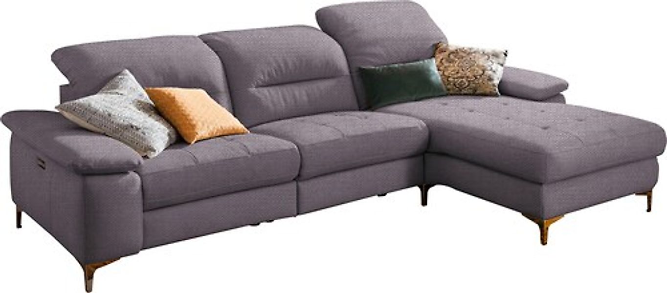 Home affaire Ecksofa »Basel L-Form« mit vollmotorischer Relaxfunktion und m günstig online kaufen