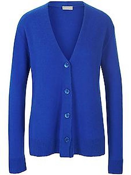 Strickjacke 1/1-Arm Peter Hahn blau günstig online kaufen