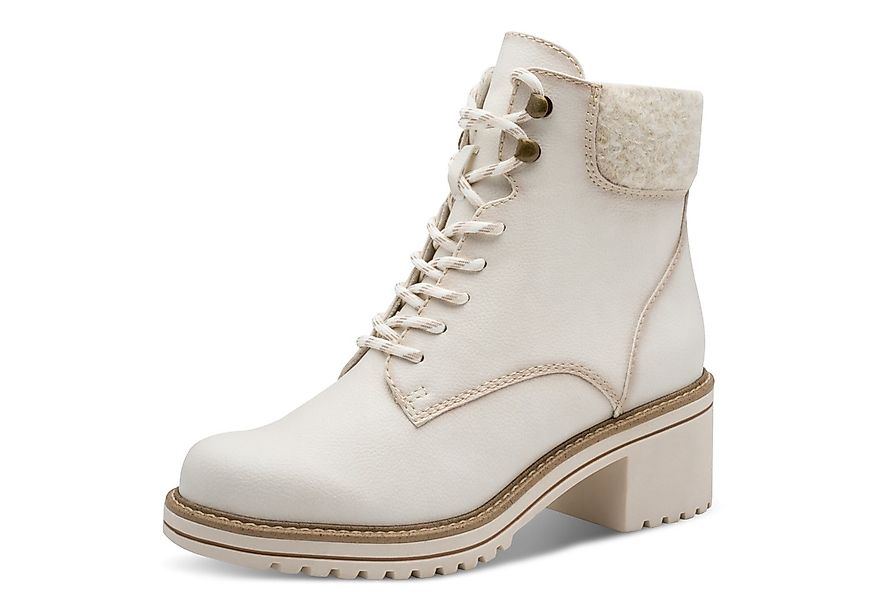 MARCO TOZZI Winterstiefelette, Blockabsatz, Schnürboots, Winterboots mit Ha günstig online kaufen