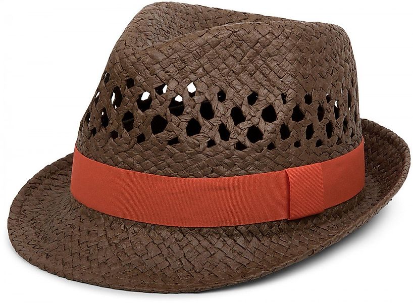 styleBREAKER Strohhut Strohhut mit farbigem Zierband günstig online kaufen