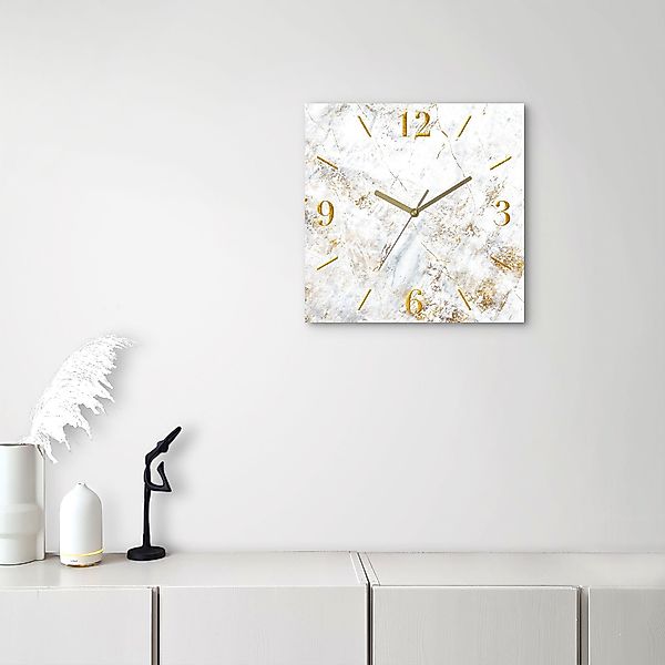 Leonique Wanduhr Marmor (wahlweise mit Quarz- günstig online kaufen