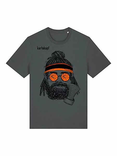 karlskopf Print-Shirt Rundhalsshirt Basic BASKETBALLER günstig online kaufen