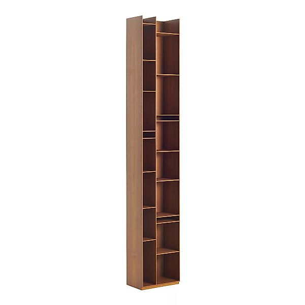 MDF Italia - Random Wood 2C Bücherregal - Canaletto Walnuss/Paneele 0,6cm d günstig online kaufen