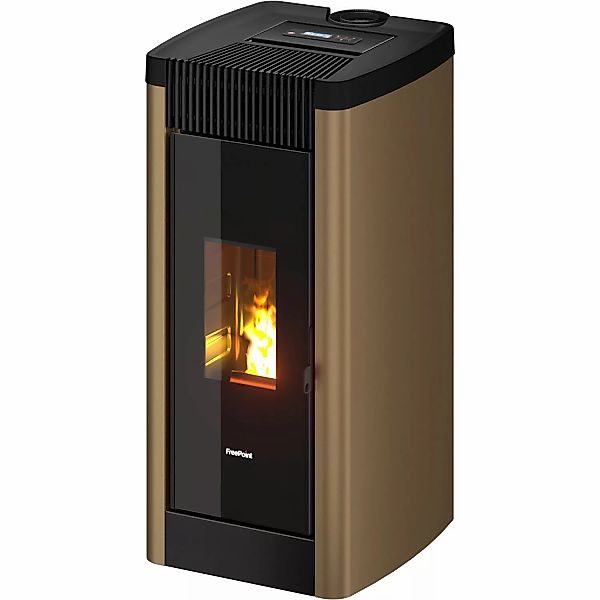 Freepoint Pelletofen FreePoint Pelletofen STEE Stahl Bronze 8,5 kW günstig online kaufen