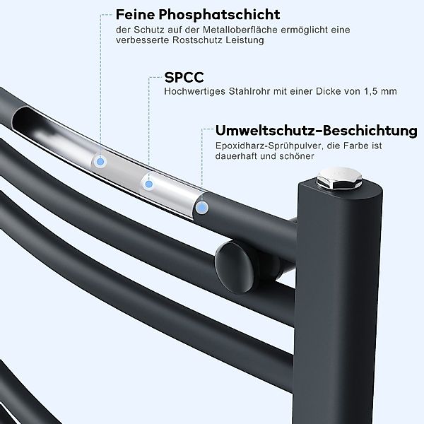 SONNI Elektrischer Badheizkörper Elektrischer Badheizkörper Heizkörper günstig online kaufen