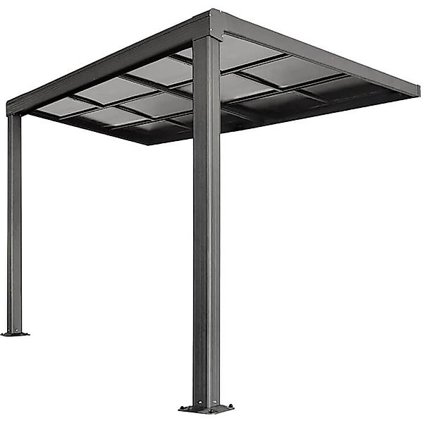 Home Deluxe Terrassenüberdachung Solis Deluxe 390 x 295 x 233/272 cm Anthra günstig online kaufen