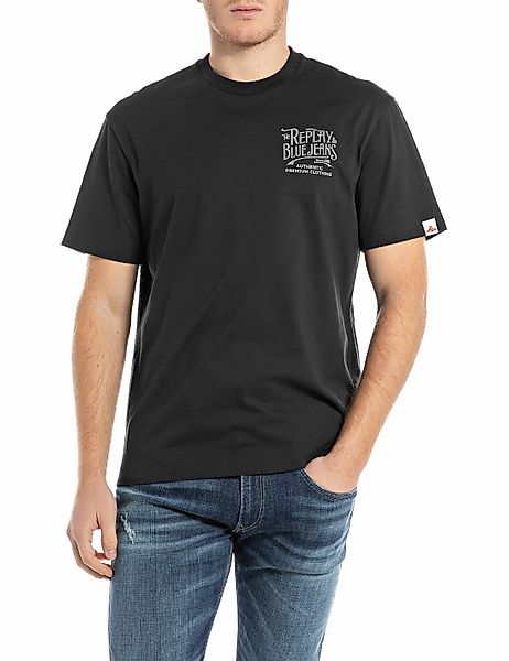 Replay T-Shirt mit Marken-Print auf der günstig online kaufen