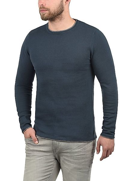 Blend Rundhalspullover BHOdin Strickpullover mit aufgerollten Abschlüssen günstig online kaufen