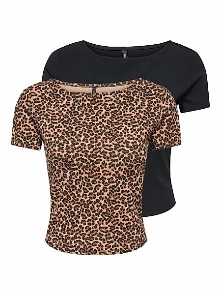 ONLY Kurzarmshirt "ONLSUSAN SHORT S/S 2 PACK TOP CS JRS" Packung, 2er-Pack, günstig online kaufen