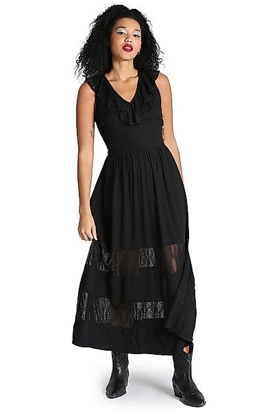 Hell Bunny Maxikleid Mortem Sommerkleid Retro Vintage Rüschen Spitze günstig online kaufen