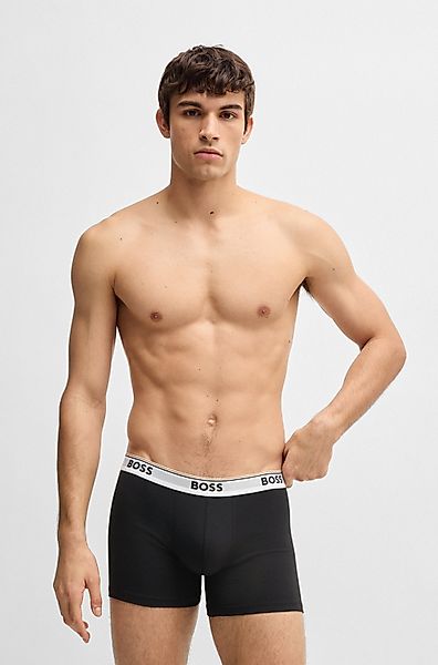 BOSS Langer Boxer "Brief 3 PACK" mit farblich passendem Webbund günstig online kaufen