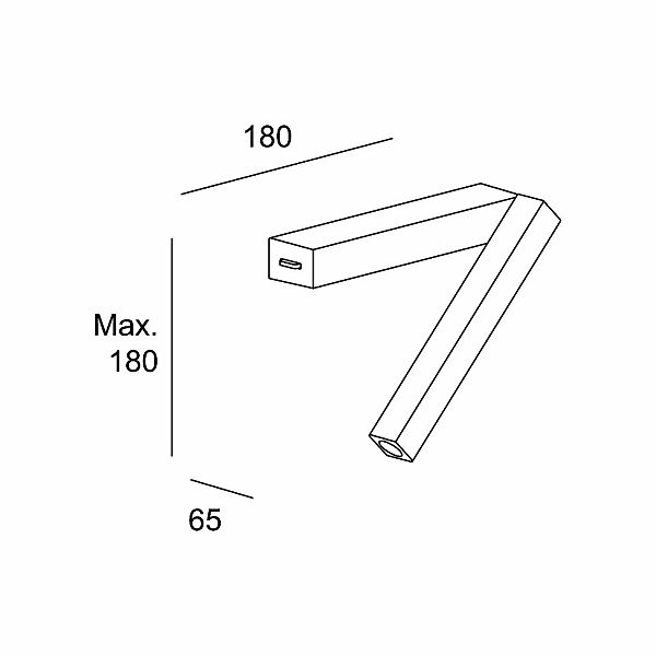 LEDS-C4 Hall Slim Wand-Leseleuchte mit LED schwarz günstig online kaufen