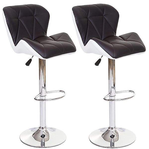 PROREGAL 2er-Set Barhocker Mit Lehne Sitzhöhe 62-83cm Höhenverstellbar Kuns günstig online kaufen
