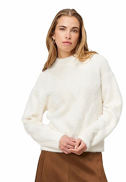 Zero Strickpullover "Damen mit Karomuster" 1 tlg. Plain/ohne Details günstig online kaufen