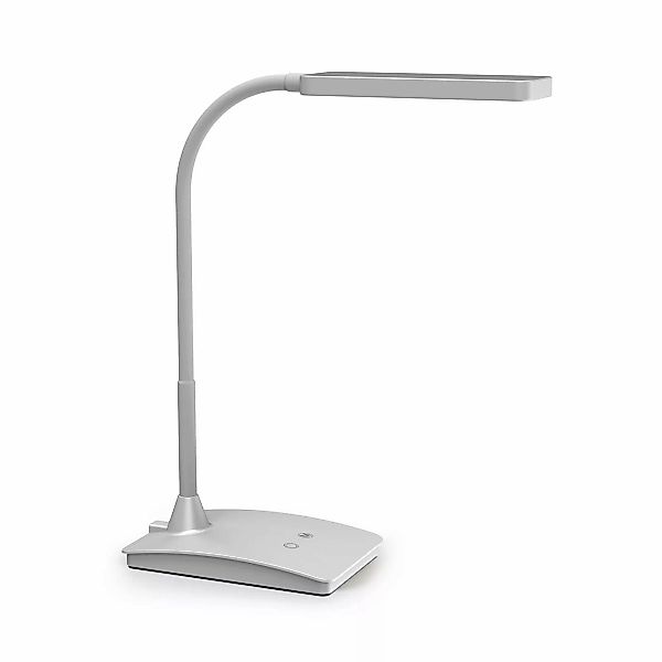 LED-Schreibtischlampe MAULpearly, silber, 38 cm, dim, CCT günstig online kaufen