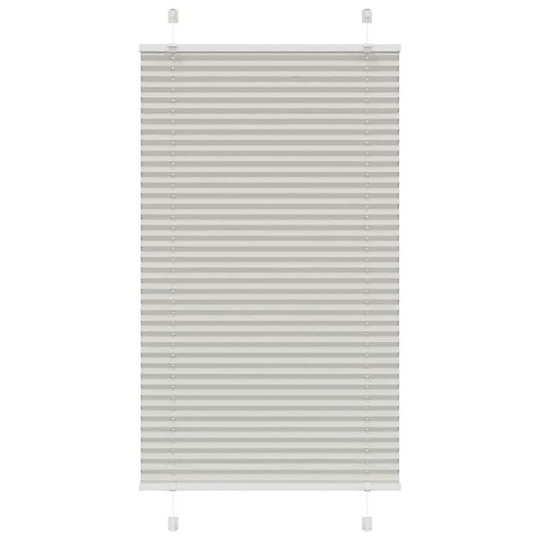 vidaXL Plissee Hellgrau 70x100 cm Stoffbreite 69,4 cm Polyester 4015324 günstig online kaufen