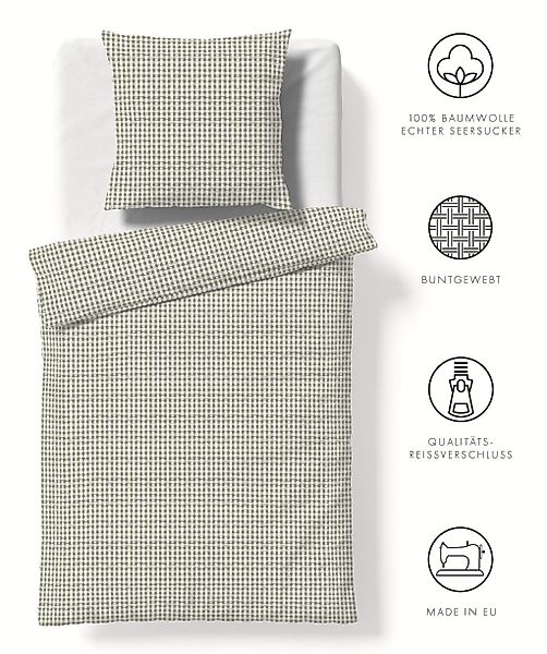fleuresse Bettwäsche Rio, Seersucker, Seersucker 100% günstig online kaufen